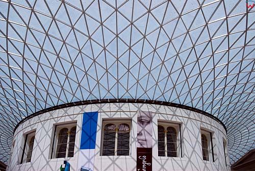 Londyn. Ekspozycja wewnątrz British Museum.